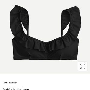 J crew black bikini top